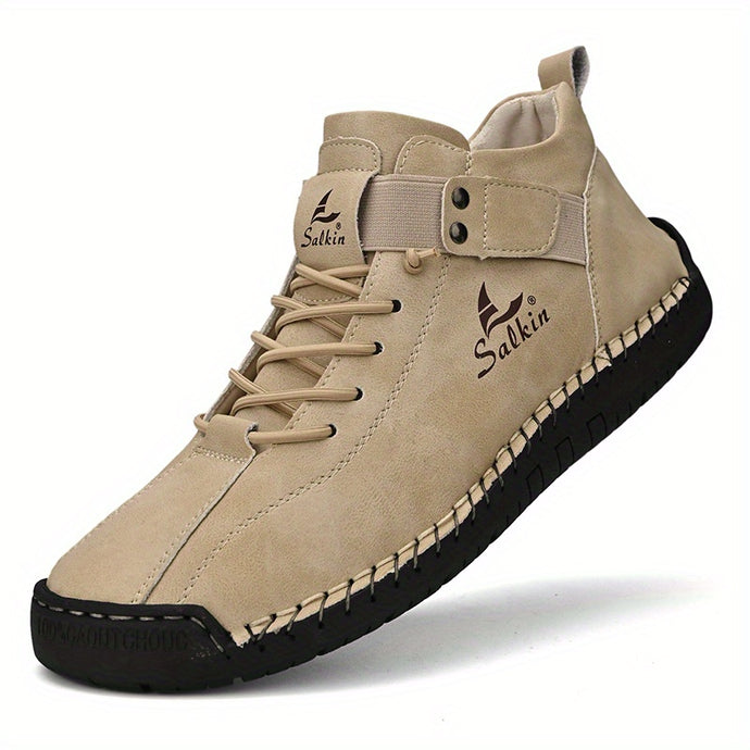 Amélia- Bottines en cuir confortables et antidérapantes pour femmes