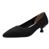 Inaya- Escarpin mi- talons en tissu confortable et respirant