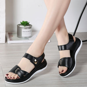 Diana- Sandales en cuir confortables et antidérapantes pour femmes
